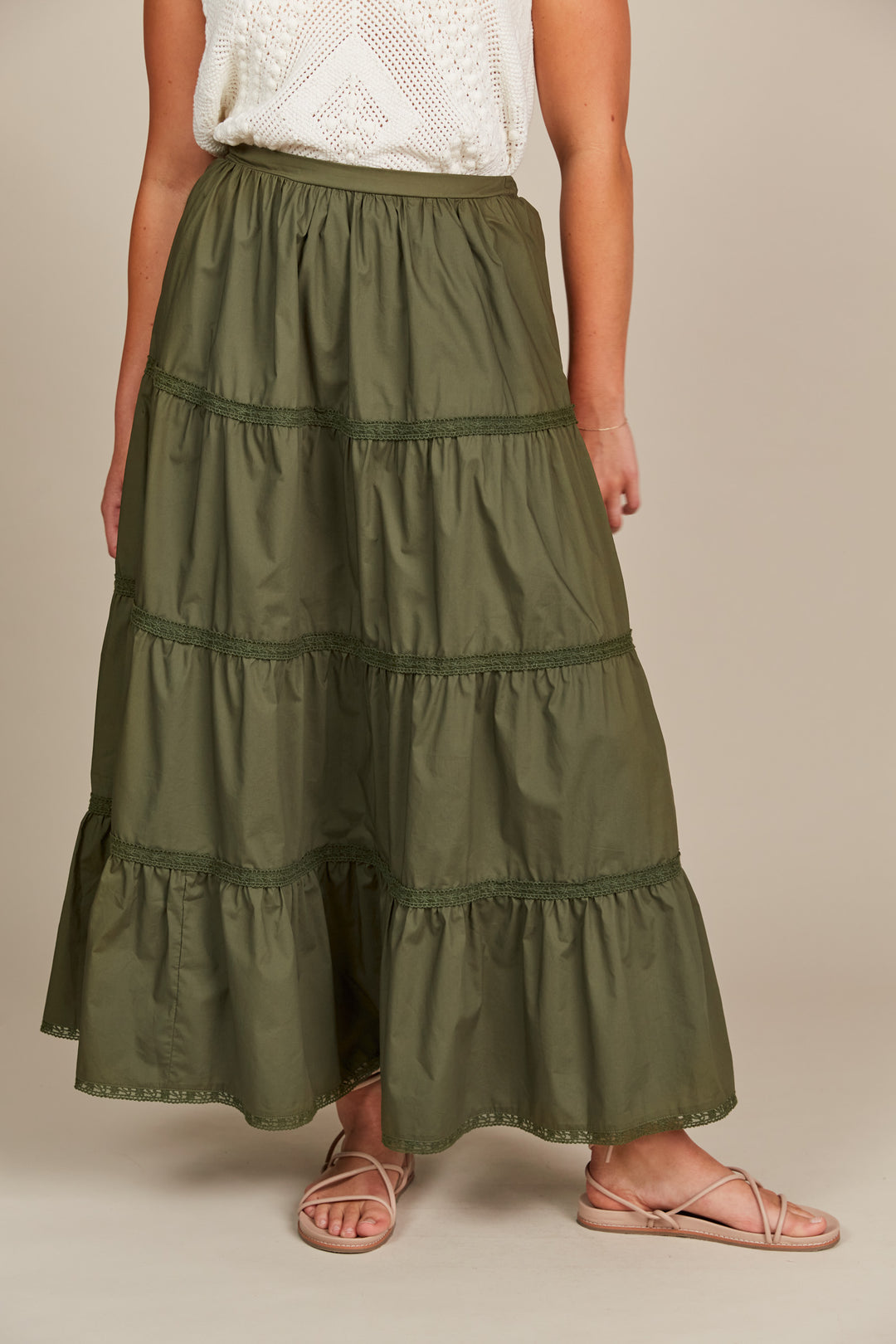 OLIVE REMI TIERED SKIRT