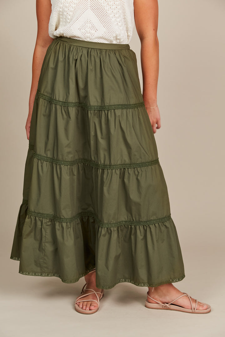 OLIVE REMI TIERED SKIRT