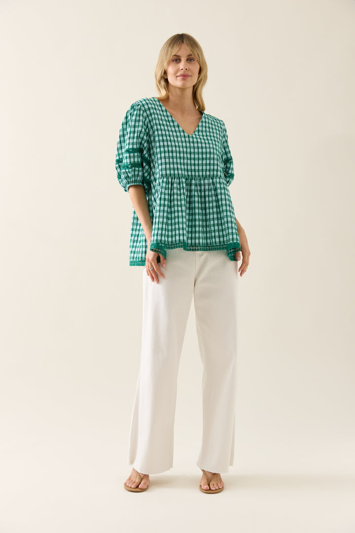 Isle of Mine Esther Tie Top Baltic