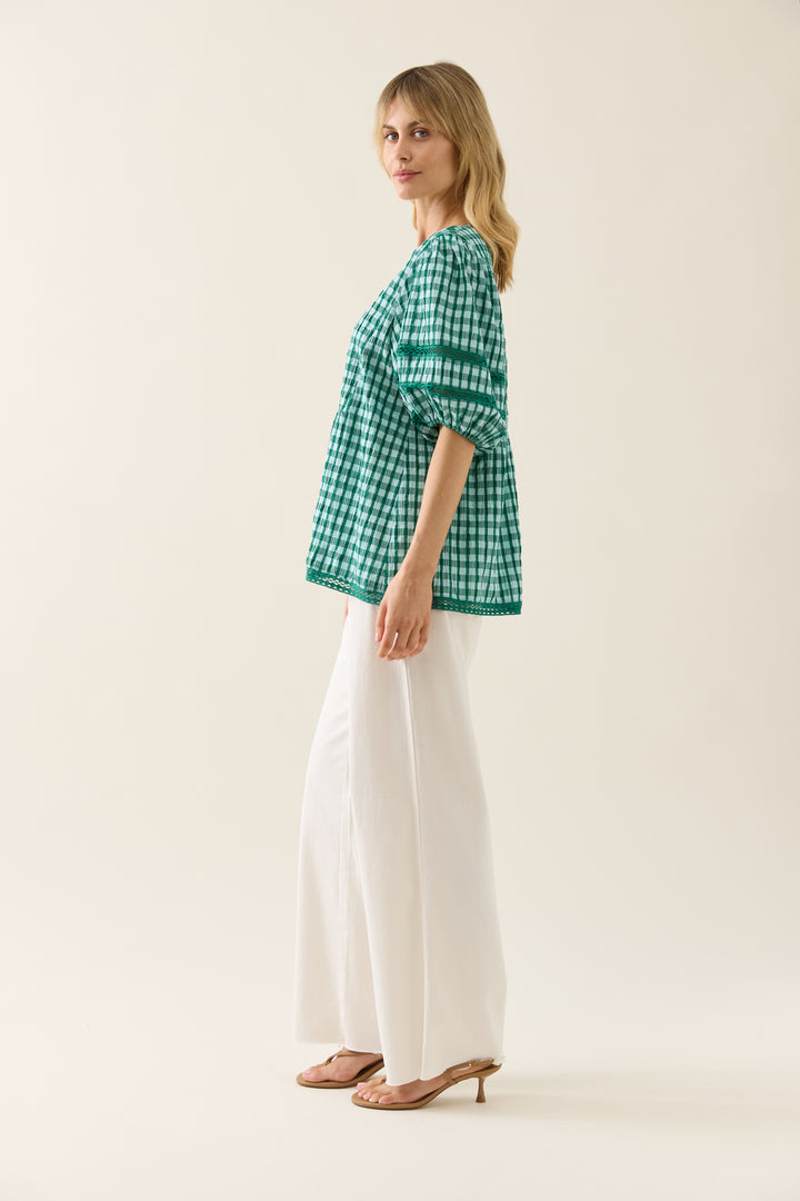 Isle of Mine Esther Tie Top Baltic