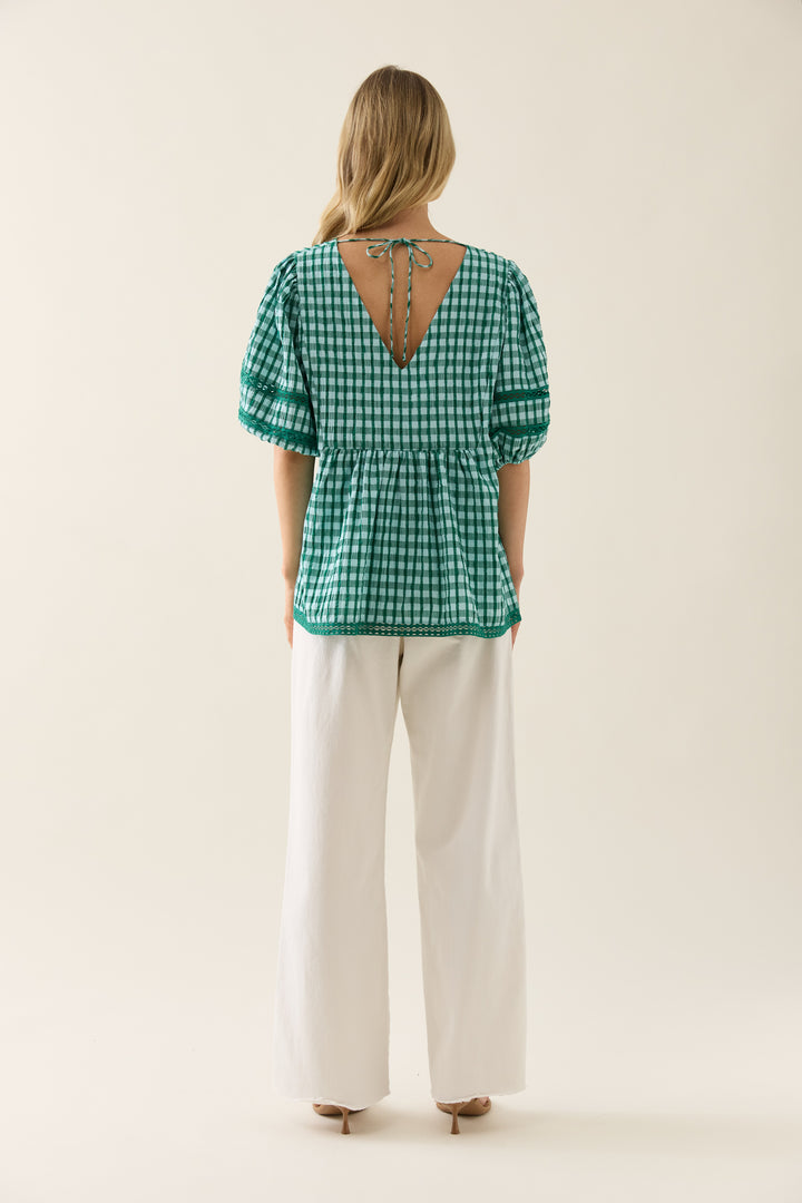 Isle of Mine Esther Tie Top Baltic