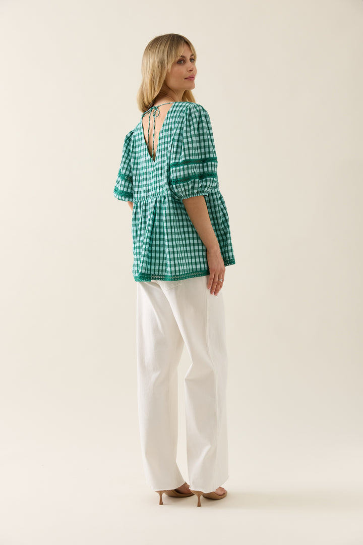 Isle of Mine Esther Tie Top Baltic