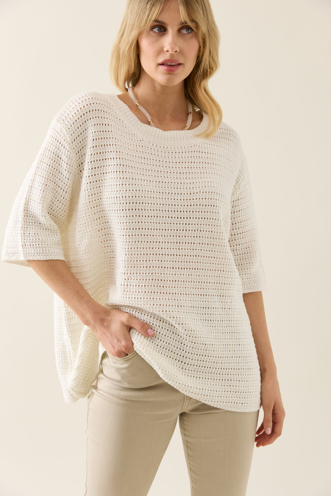 Isle of Mine Sylvie Knit Tee Lotus