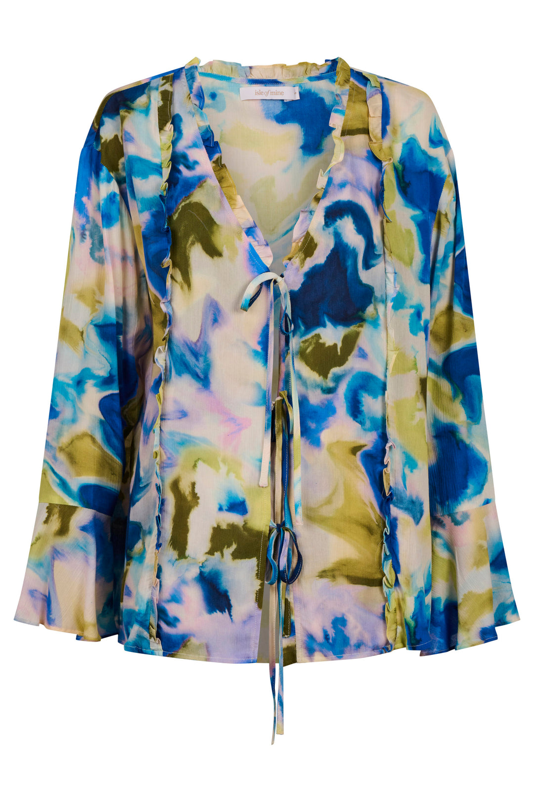Isle of Mine Watercolour Frida Tie Top
