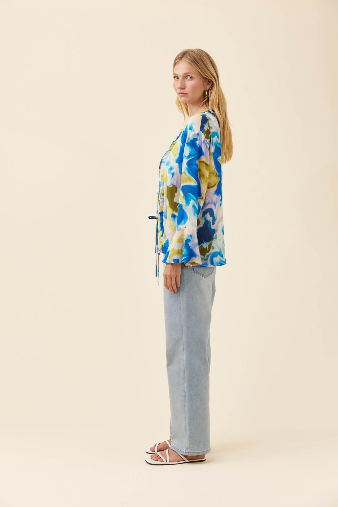 Isle of Mine Watercolour Frida Tie Top