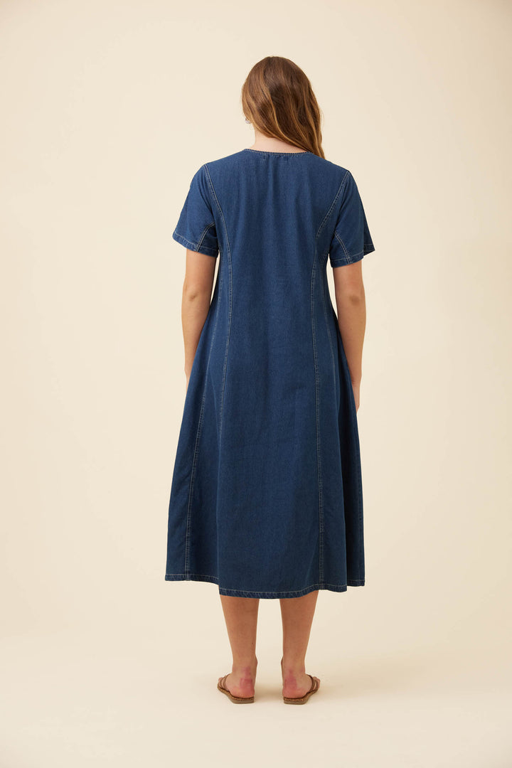 Isle of Mine Preston Denim Maxi Dress