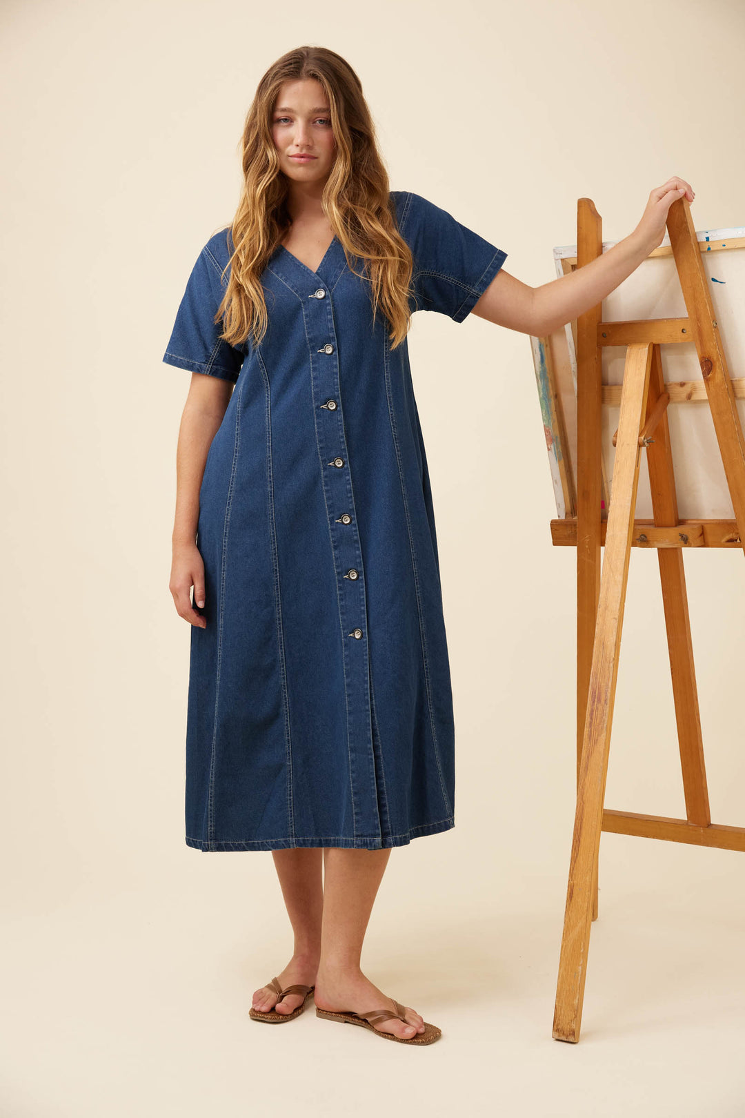 Isle of Mine Preston Denim Maxi Dress