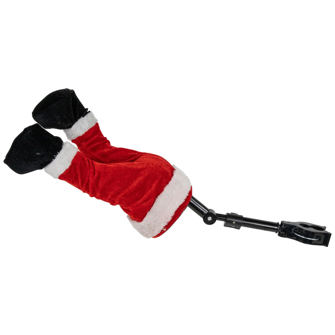 Kicking Christmas Legs Santa