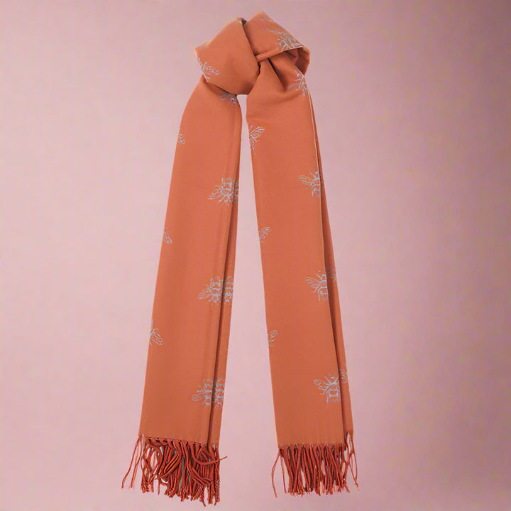 ORANGE HONEY BEE SCARF