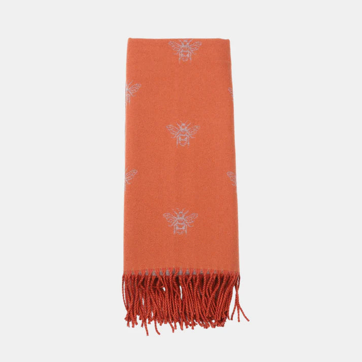 ORANGE HONEY BEE SCARF