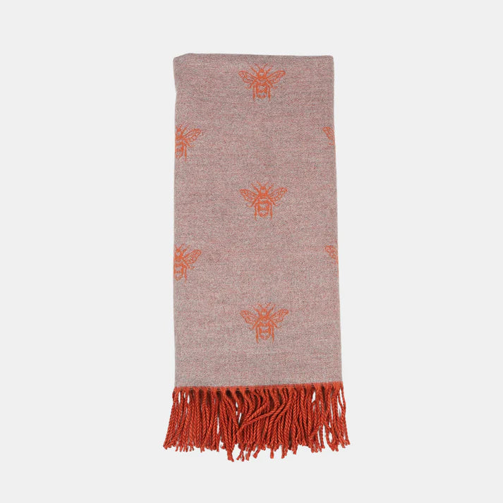 ORANGE HONEY BEE SCARF