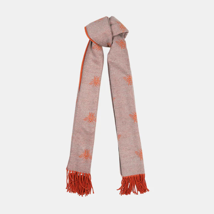 ORANGE HONEY BEE SCARF