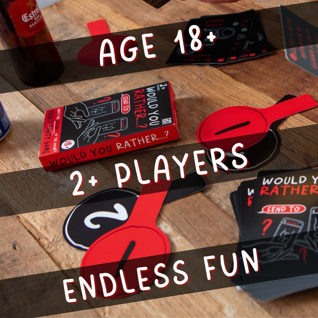 Would You Rather? card game, 18+ and 2+ players - RAPT ONLINE