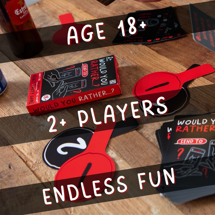 Would You Rather? card game, 18+ and 2+ players - RAPT ONLINE
