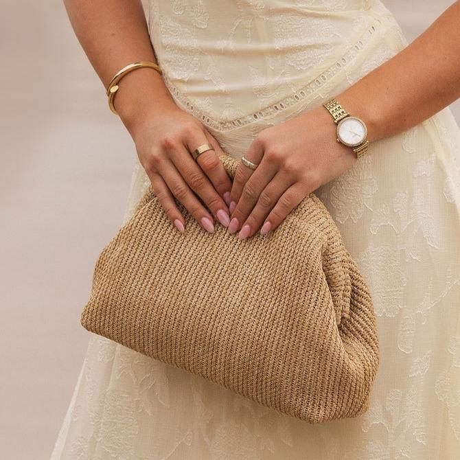 NATURAL LOTUS CLUTCH