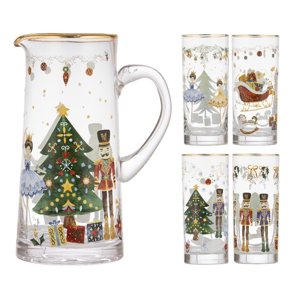 WONDERLAND JUG & 4 X HIGH BALL SET