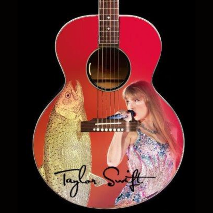 Miniature Guitar Taylor Swift & Stand