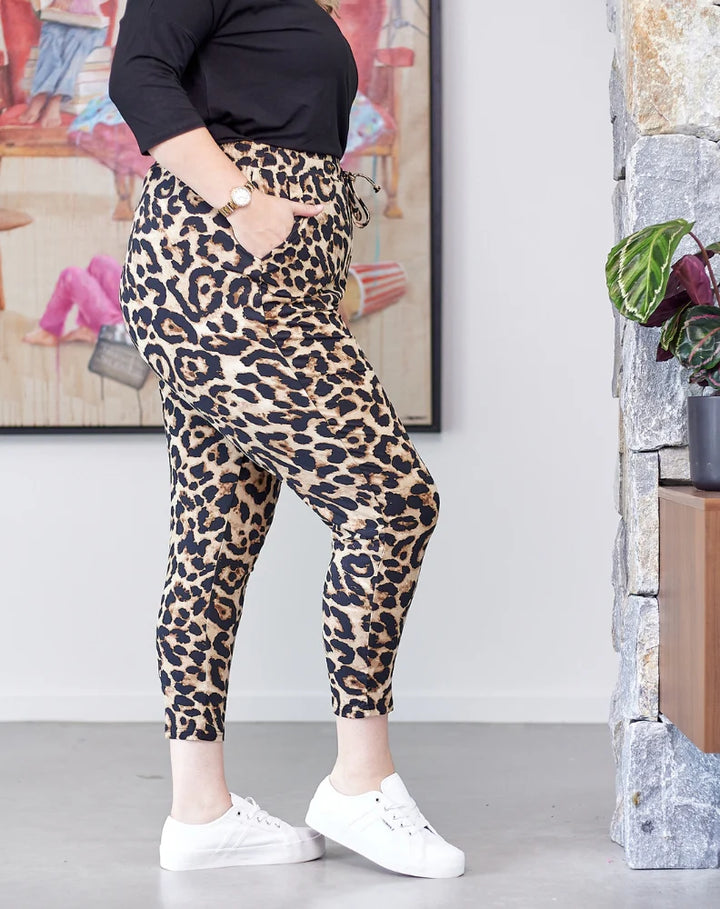 LEOPARD SLOUCH PANT