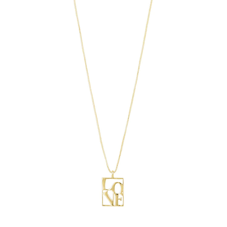 LOVE TAG NECKLACE GOLD