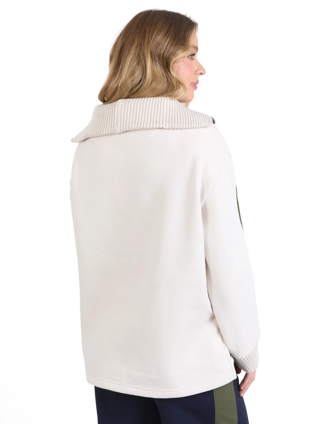 Foxwood Knit Collar Crew