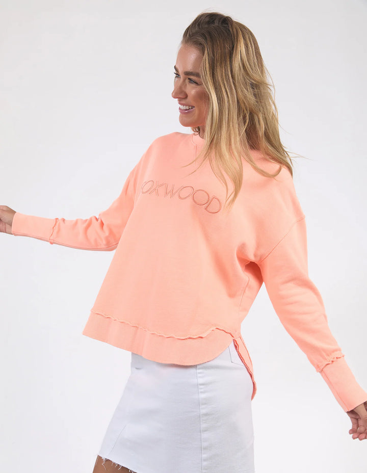 Foxwood Simplified Crew Neon Peach