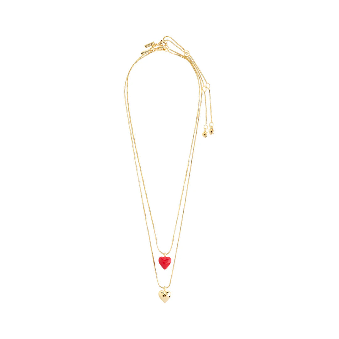 Pilgrim Maeve Heart Necklace Set 2