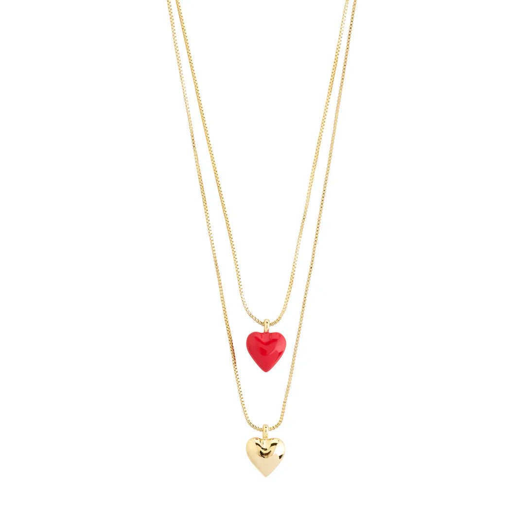 Pilgrim Maeve Heart Necklace Set 2