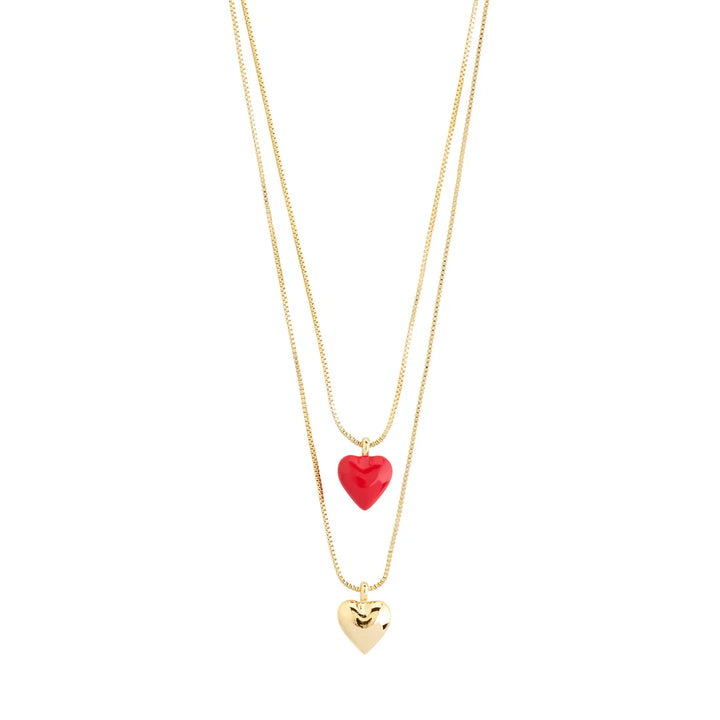 Pilgrim Maeve Heart Necklace Set 2