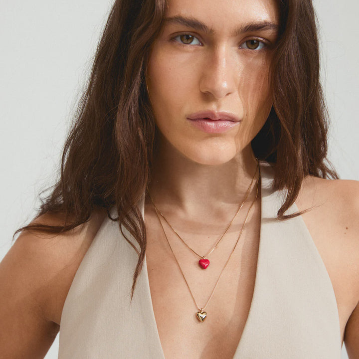 Pilgrim Maeve Heart Necklace Set 2
