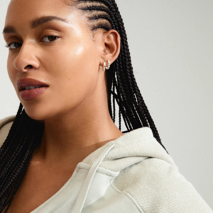 Pilgrim Maeve Heart Earrings Silver