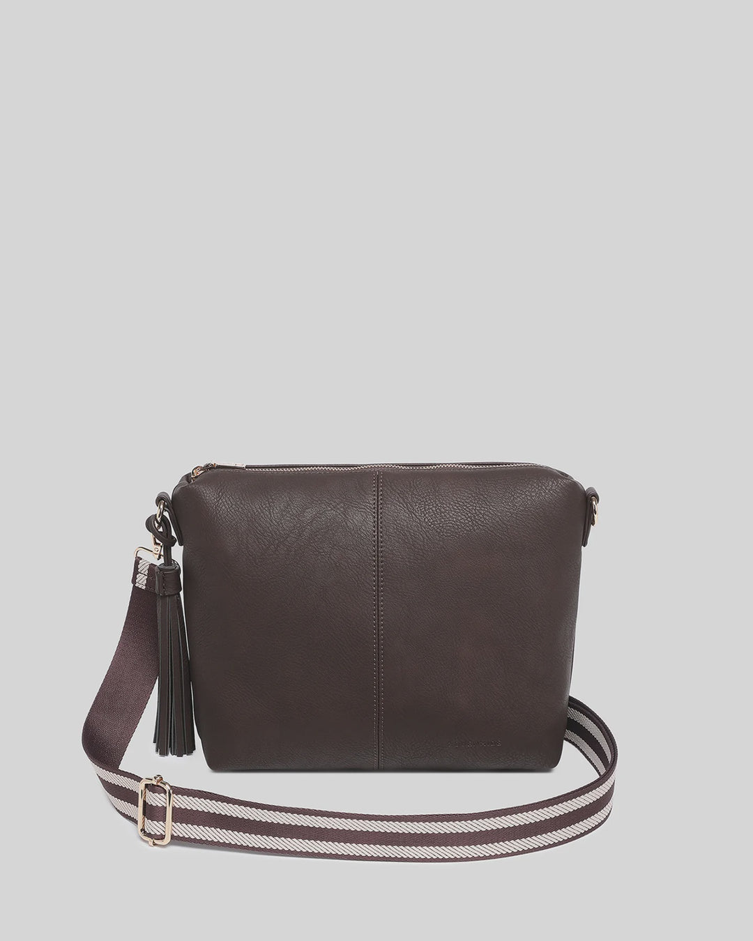 Louenhide Stripe Chocolate Daisy Crossbody Bag