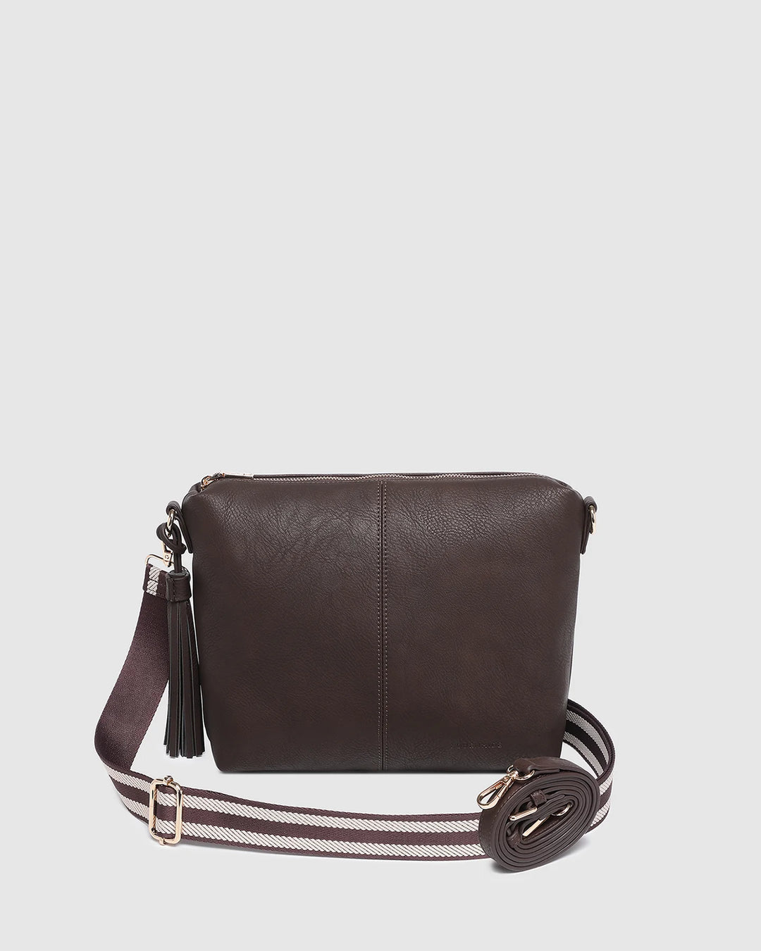 Louenhide Stripe Chocolate Daisy Crossbody Bag