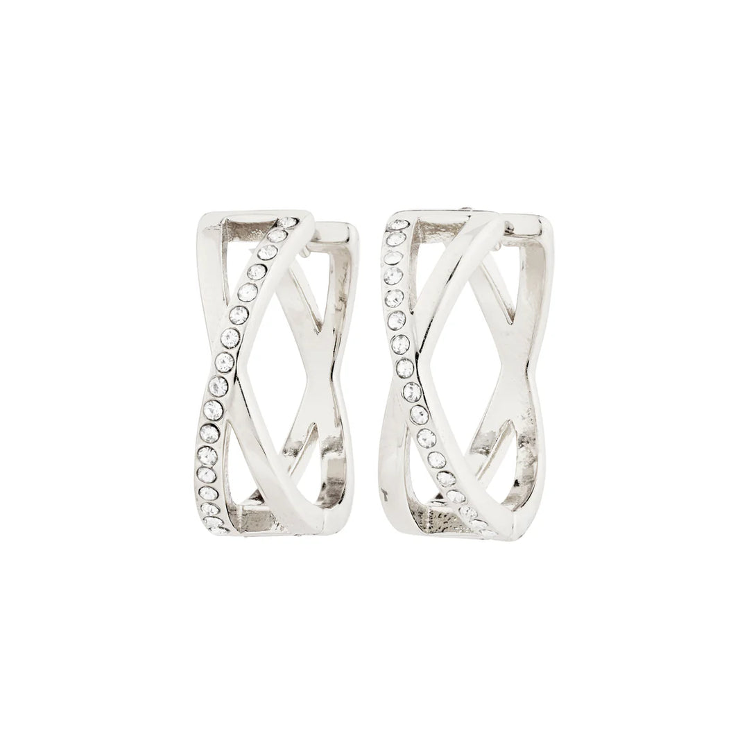 SILVER KIRA EARRINGS