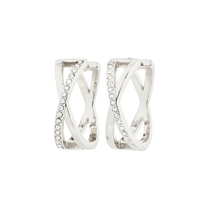 SILVER KIRA EARRINGS
