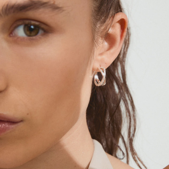 SILVER KIRA EARRINGS