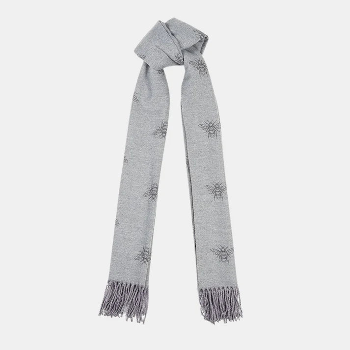 GREY HONEY BEE SCARF