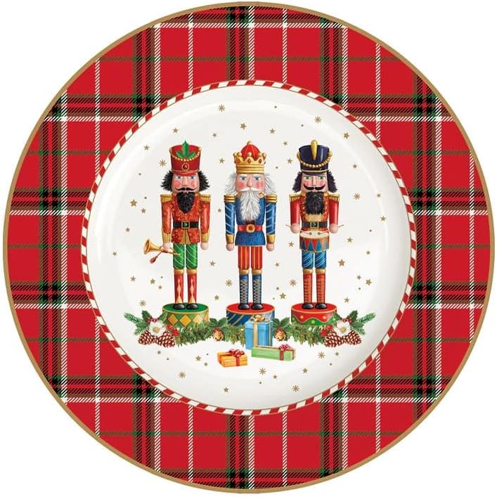 Nutcracker Christmas Cake Plate & Server Gift Set