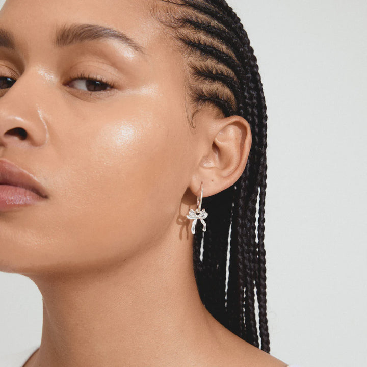 SILVER CASSIAN HOOP EARRINGS