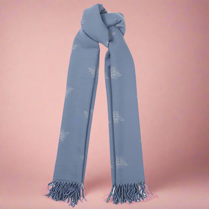 BLUE HONEY BEE SCARF