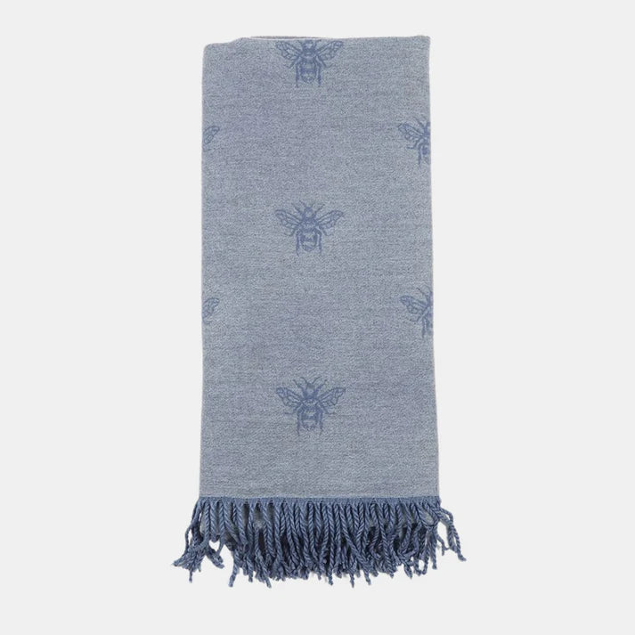 BLUE HONEY BEE SCARF