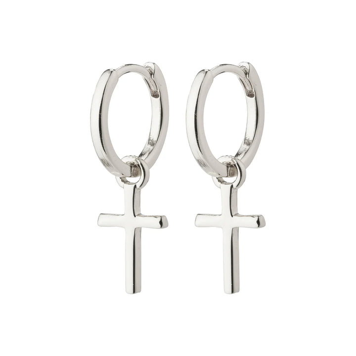 Pilgrim Daisy Cross Gold Earrings