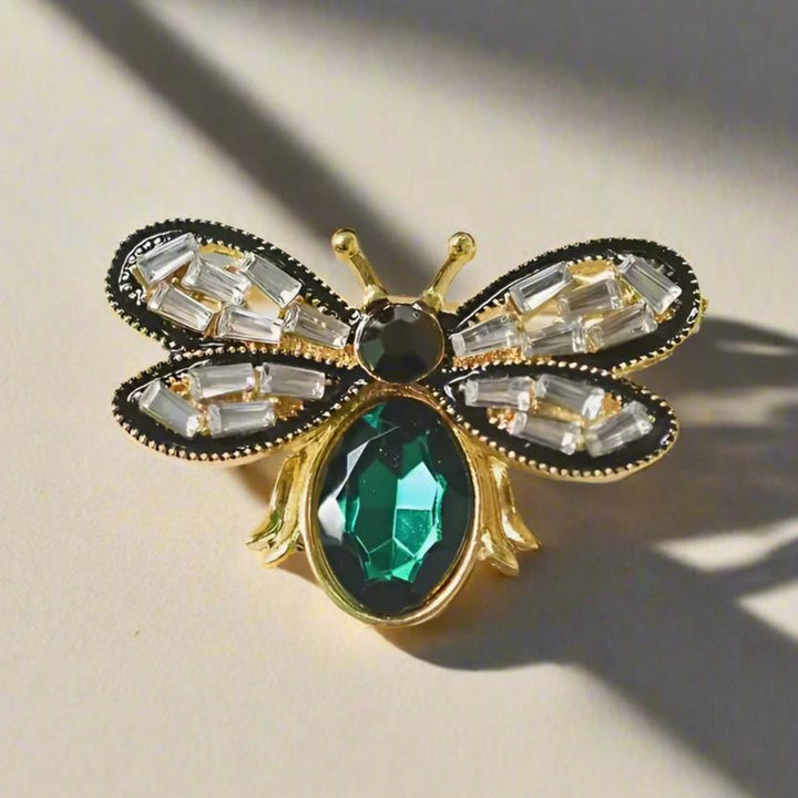 GREEN BEE BROOCH