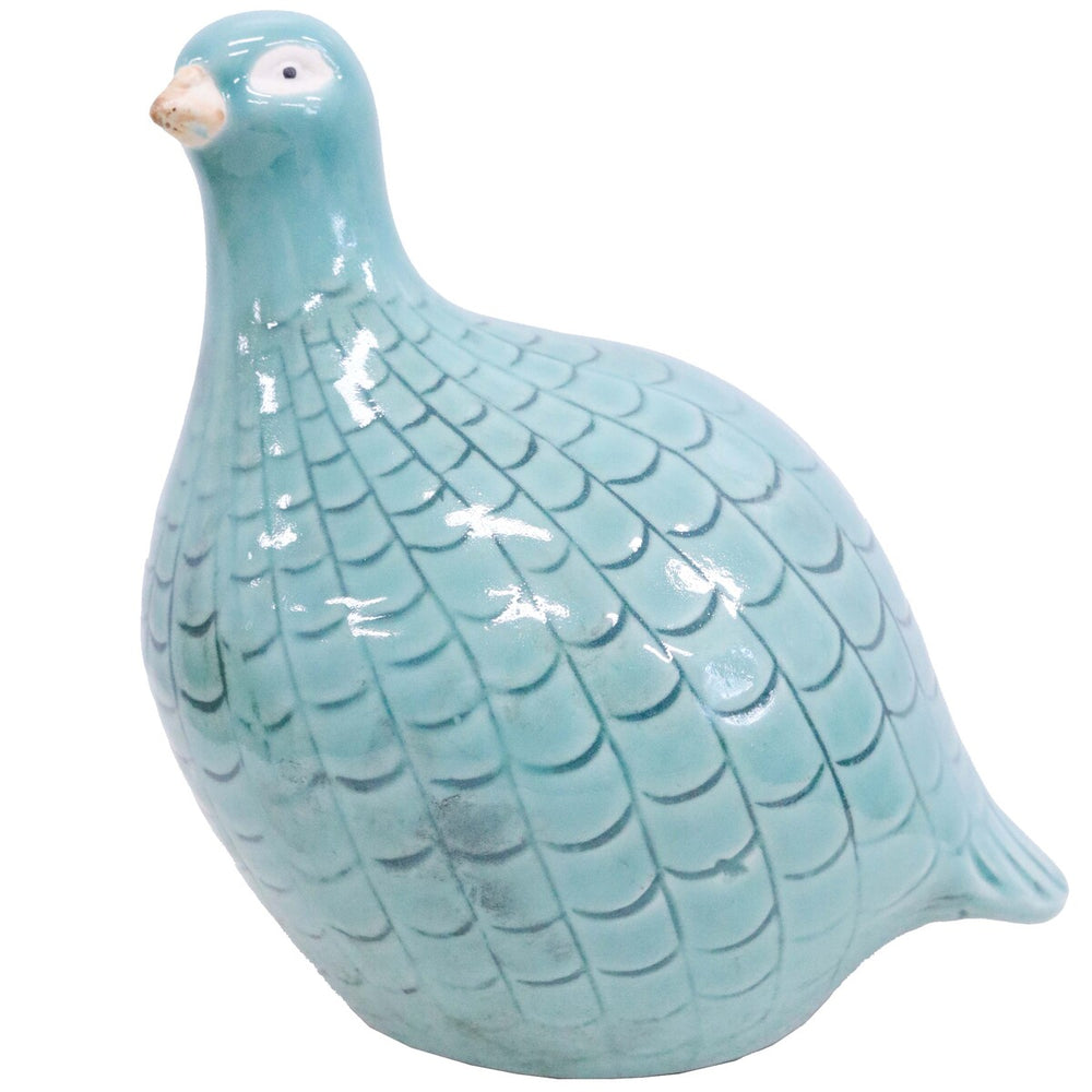 Guinea Fowl Aqua Large, feather detail - RAPT ONLINE