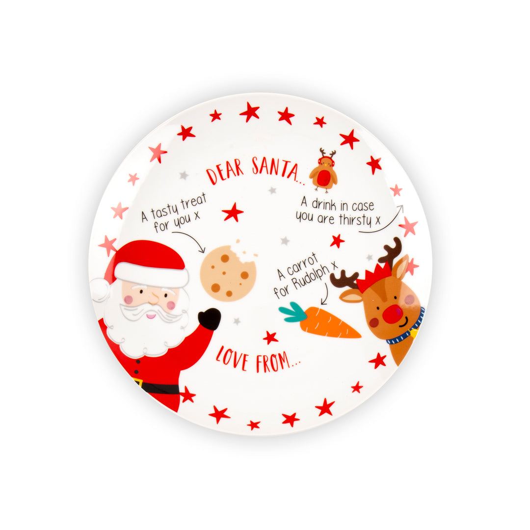 27cm Dear Santa Ceramic Plate