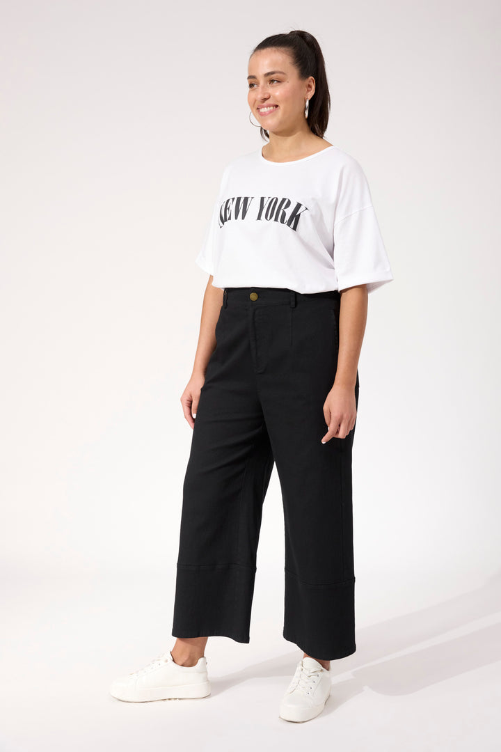 Haven Black Panama Pant