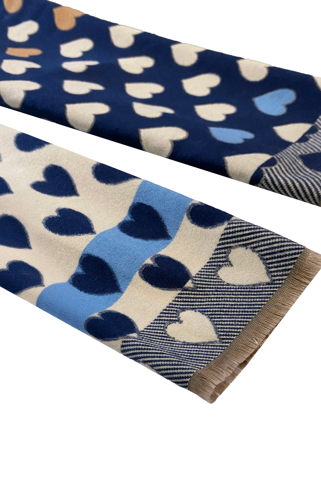 Denim Blue Heart Savoie Scarf