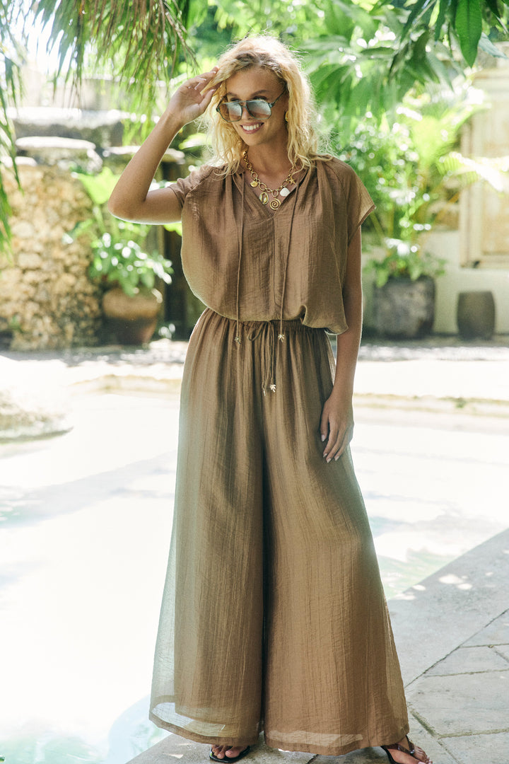 Haven Wheat Kenya Palazzo Pant