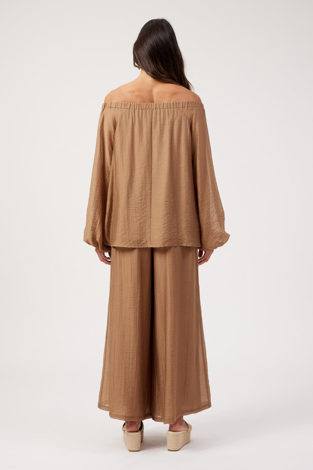 Haven Wheat Kenya Off Shoulder Top