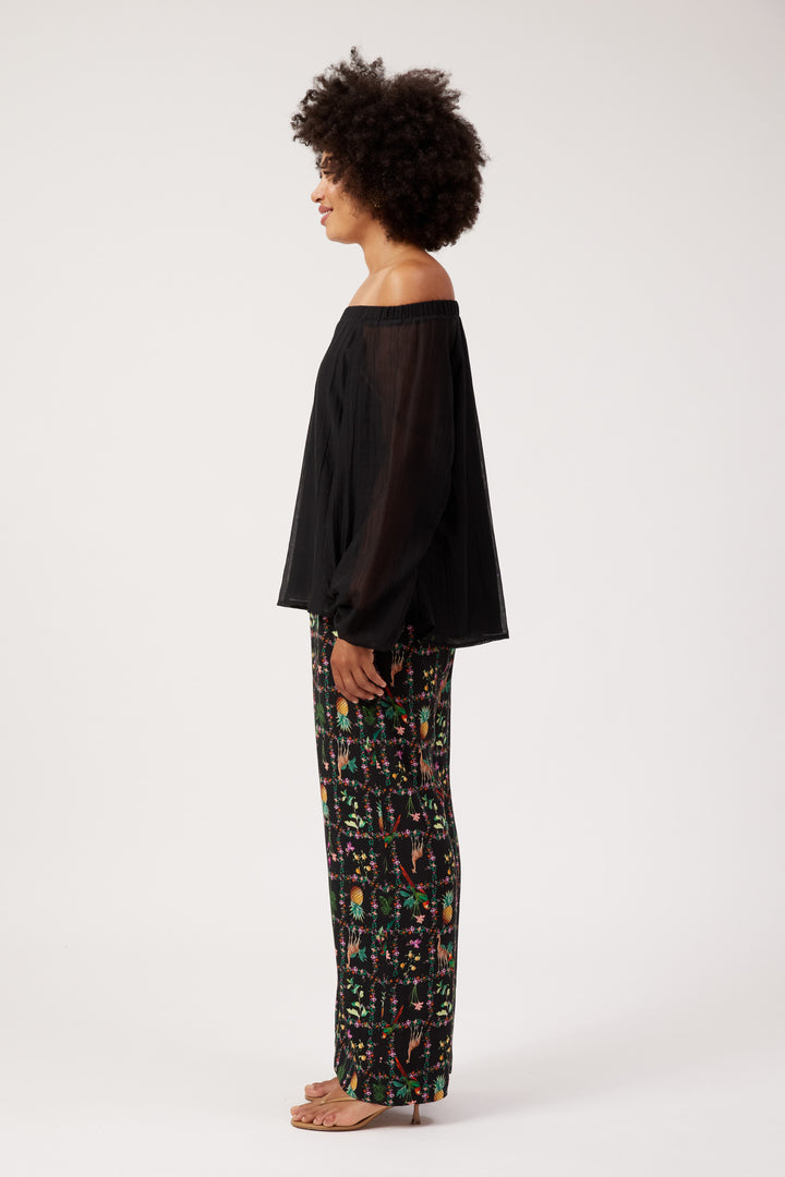 Haven Black Kenya Off Shoulder Top