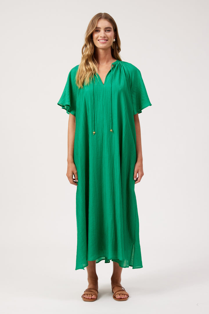 Haven Green Kenya Midi Dress